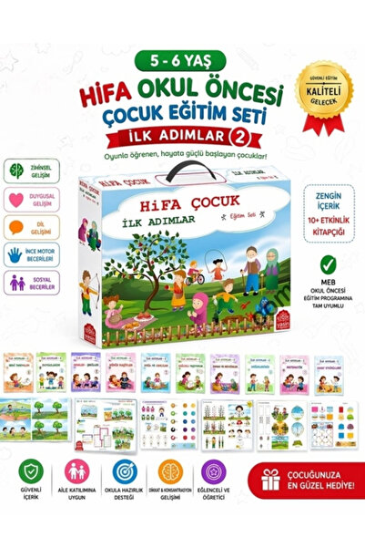Yasin Yayınevi 5-6 Yaş Hifa Okul Öncesi Çocuk Eğitim Seti 2