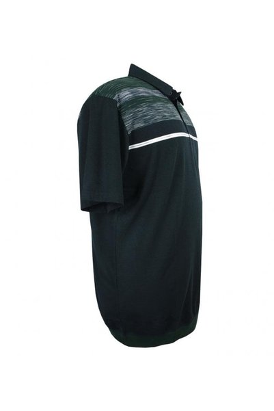 tambattal Tricou pentru bărbați mărime mare, cu guler polo, culoare roșu claret, cu imprimeu Bibanal.