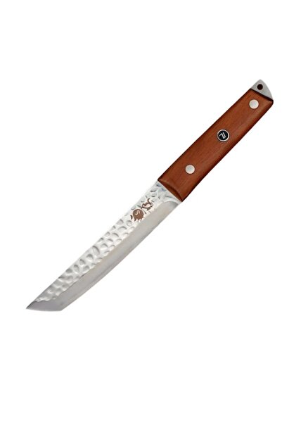 OEM Japanese Knife 17x30cm, Stainless Steel Blade, Brown Wooden Handle