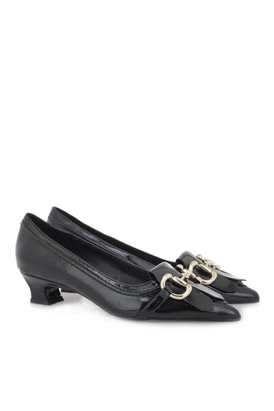 Exe Shoes Γυναικείες Γόβες 700-920 Μαύρο Βερνί Σπαστό T17009202028