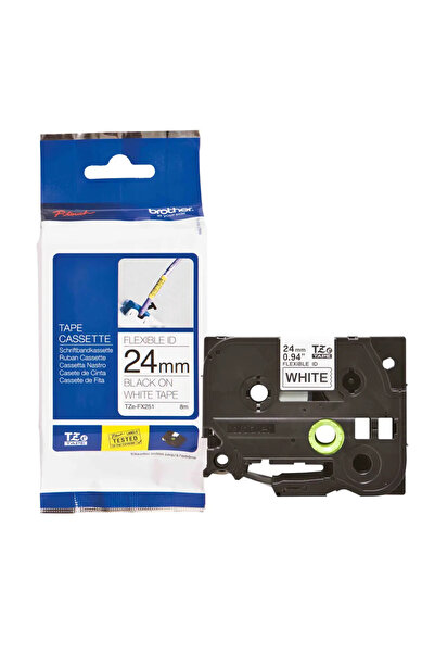 Brother Bandă adezivă negru pe alb 24mm, bandă laminată, negru pe alb, TZe, t...
