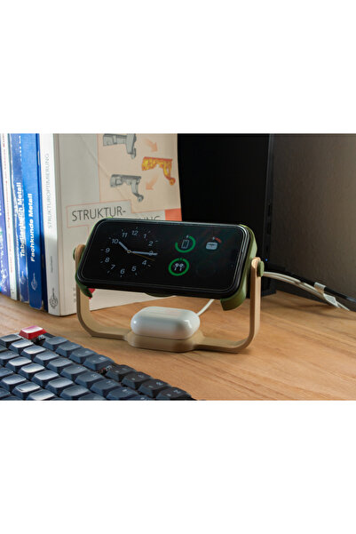 SZD Design MagSafe Uyumlu Şarj Standı Modern Masaüstü İstasyonu