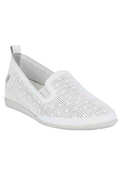 Mammamia D26Ya-720-B White Women's Comfort Leather Shoes