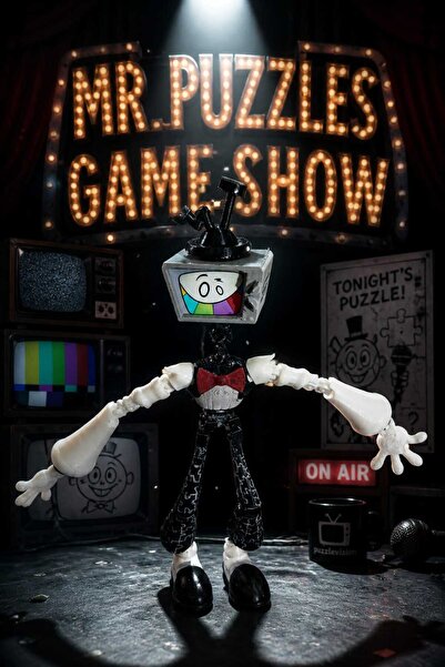 Rüzgar Tasarım Mr Puzzles Tüm Eklemleri Hareketli Robot Dummy Aksiyon Figür O...