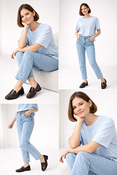 bitangosu Btg- Women's Leather Look Loafer
