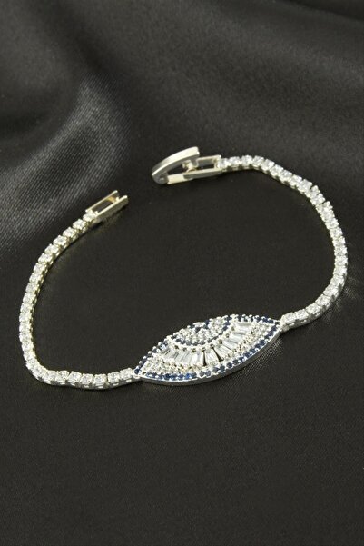 ZERO LAND Nhrhls Eye Zircon Stone Children's Bracelet 16 cm - (121911) Silver...