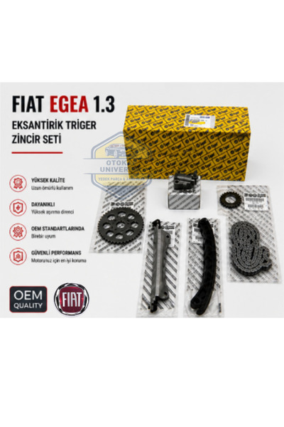 OPAR Fiat Egea 1.3 Triger Zincir Seti Eksantrik Zincir Seti Uyumlu