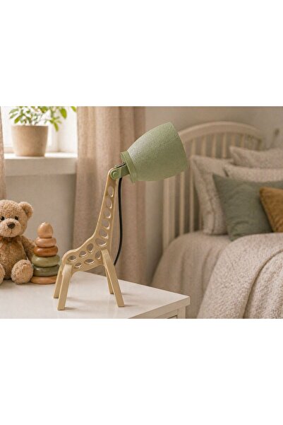 abajur Zürafa Tasarımlı Çocuk Odası Gece Lambası (45cm)