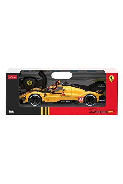 Rastar Mașină cu telecomandă Ferrari 499p N83 Galbenă Scara 1:14