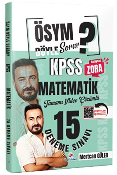 Dizgi Kitap ÖSYM Böyle Sorar 2026 KPSS Matematik Tamamı Video Çözümlü 15 Deneme