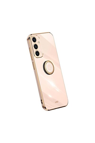Xinli Straight Θήκη Σιλικόνης με Δαχτυλίδι Pink (Samsung Galaxy A15 4G / 5G)