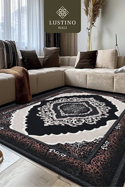 Lustino Halı Yıkanabilir Halı Kaymaz Taban Leke Tutmaz Salon Halısı Mutfak Ha...