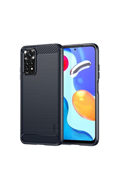 Mofi Brushed Carbon Θήκη Σιλικόνης Blue (Xiaomi Redmi Note 11/Note 11s)