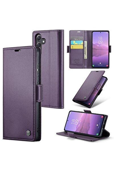 Caseme 023 Luminus Θήκη Πορτοφόλι Purple (Samsung Galaxy A35 5G)
