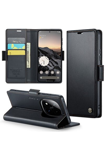 Caseme 023 Luminus Θήκη Πορτοφόλι Black (Xiaomi Redmi Note 14 Pro 4G)