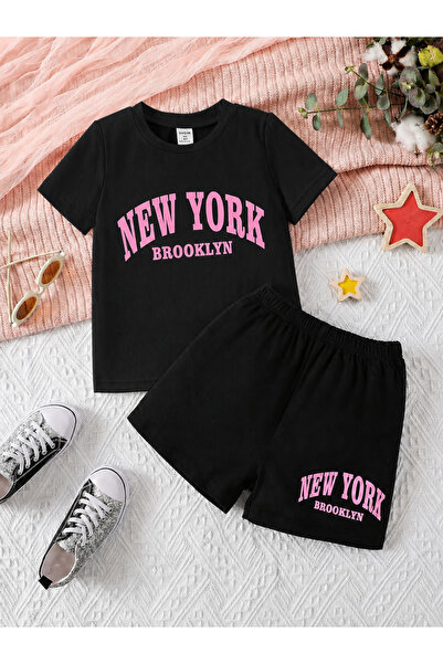 VODEXA Boy's - Girl's T-Shirt Shorts Set 100% Cotton Summer Comfortable Fit P...