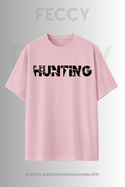 FECCY Premium Hunting Printed Hunter Theme Unisex Oversize Γυναικείο T-Shirt ...