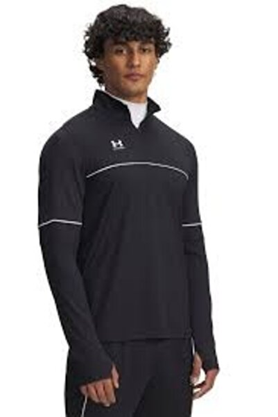 Under Armour Erkek UA Challenger Antrenman 1/4 Fermuarlı SweatshirtSİYAH