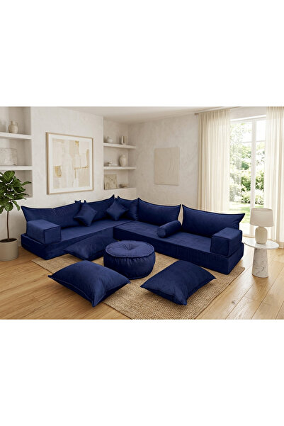 FEYZA DECOR HOME Premium Kadife Modern Şark Köşesi 14 Parça – 20 cm Süngerli ...