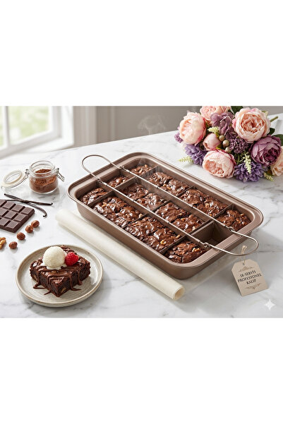 SERRA HOME Brownie Kek Kalıbı Bölmeli