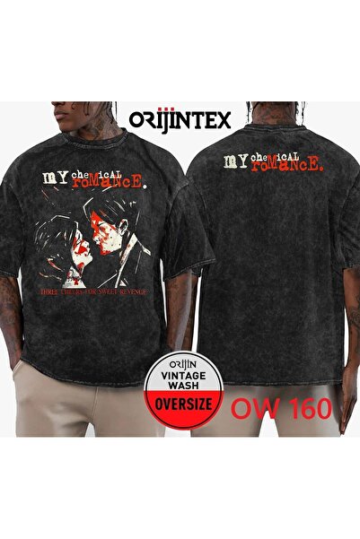 orijintex My Chemical Romance Wash over Size T-Shirt