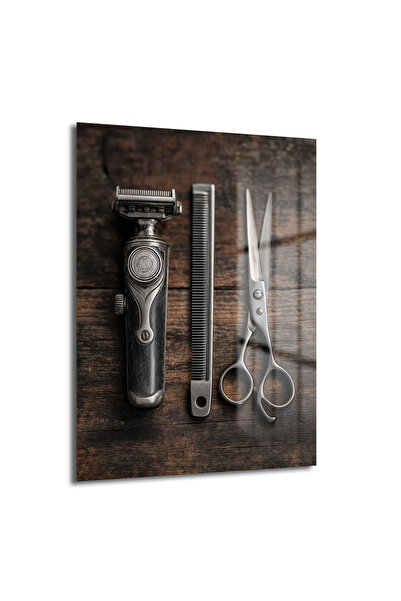 GLAZELLA Vintage Barber Tools Glass Painting: Bring the Spirit of the Time to...