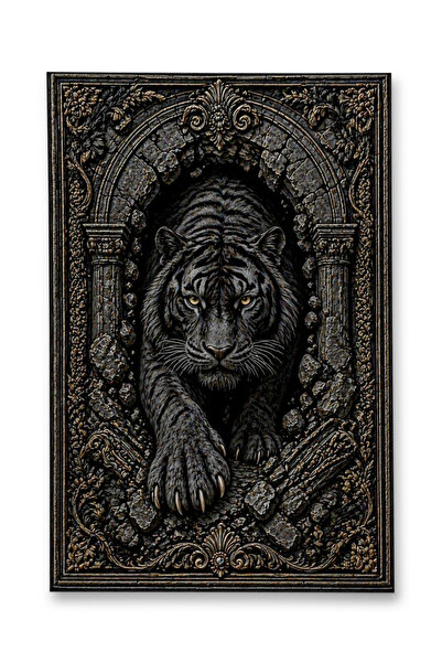 Rugs Modern Halı SDT Kaplan Desenli Modern Dokuma Taban Dekoratif Halı sdt947