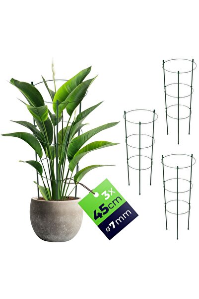 KADAX Inele de susținere pentru plante și flori 45cm Inele metalice de susțin...
