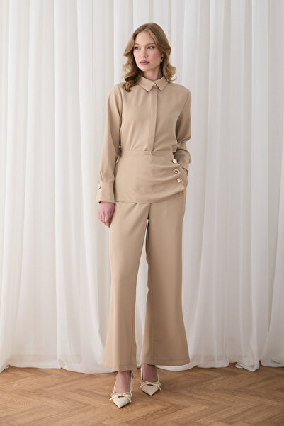 Melike Tatar Corsage Detailed Suit 32-2751