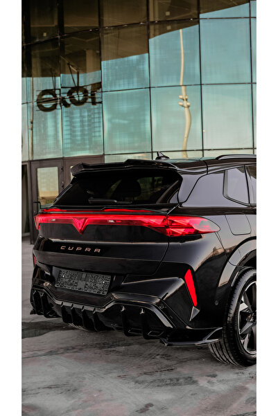 TMZ Garage Cupra Terramar 2024+ Arka Difüzör Piano Black ABS | Tampon Altı Di...