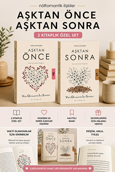 Buğday Kitap Aşktan Önce – Aşktan Sonra Kitap Seti (2 Kitap) | Serkan Karaism...