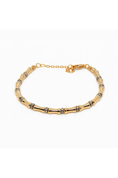 PerleJewelry Bambu Loop Gold Bileklik