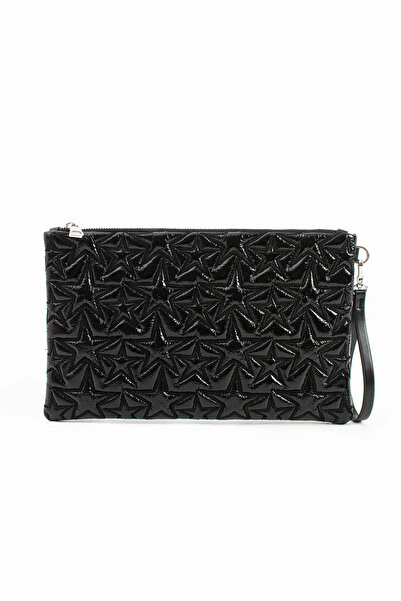 KOÇAK ÇANTA Yıldız Sa deznom Zlatni Sjajni Portfelj i Clutch Torba sa Uklonji...