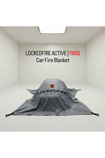 LOCKEDFIRE ACTIVE-PARS 6x8m Araç Yangın Battaniyesi - Elektrikli Araç ve Fosi...