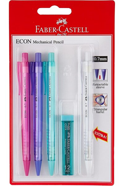 Generic Faber-Castell Icon Mechanical Pencil 0.7mm 3 + 1, Multi-color, 134394