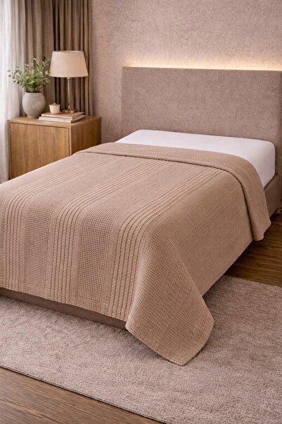 Bella Home Tek Kişilik Pamuklu Petek Pike | 160x220 cm | Hafif & Nefes Alabil...