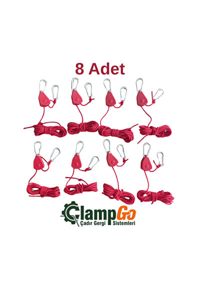 ClampGo Çadır Gergi Sistemleri Otomatik Kilitlemeli Kamp Çadırı İp Gergisi – ...