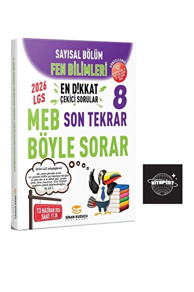 SİNAN KUZUCU YAYINLARI SİNAN KUZUCU 2026 LGS SAYISAL BÖLÜM SON TEKRAR FEN BİL...