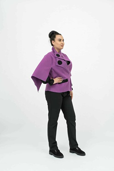 Gorgeaux Cardigan elegant mov cu detalii Teresa - 3XL(46)