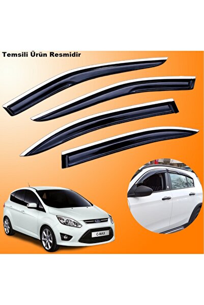 midline Ford C-Max Krom Cam Rüzgarlığı ABS Nikelajlı Mügen Cam Rüzgarlığı 201...