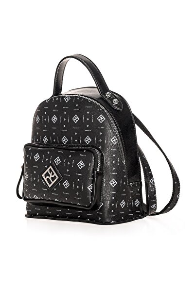 OEM Σακίδιο πλάτης Pierro Accessories Hennil Monogram Medium σε Χρώμα Μαύρο 9...
