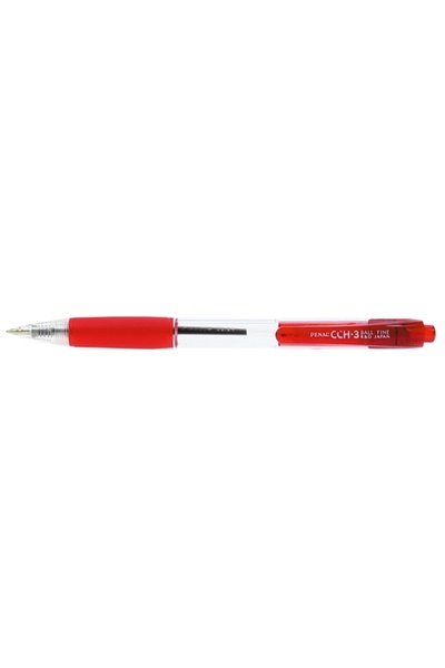 PENAC Pix CCH-3, cu mecanism, rubber grip, 0.7mm, corp transparent - scriere ...