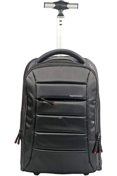 Promate Bizpak Wheeled Laptop Bag, versatile waterproof bags with multiple se...