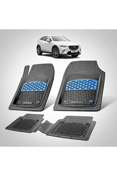 TEAMCAR Μάζντα CX-3 DK Facelift 2018-2021 Πατάκια δαπέδου |   Μπλε Έκδοση – Ο...