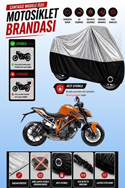 Cemku Twin غطاء محرك متوافق مع KTM 1290 Super Duke R باللون الرمادي من الأعلى...