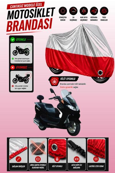 Cemku Twin Top Gray - Bottom Red Mondial 150 Zat Compatible Engine Cover, Rea...