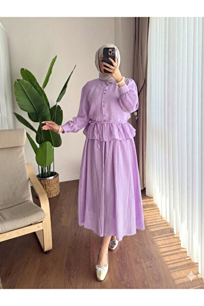 Women's Melinda Begonia Double Set with Fabric Skirt - Lilac