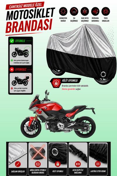 Cemku Twin Top Gray - Bottom Black Bmw F 900 Xr Compatible Engine Cover, Rear...