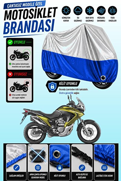 Cemku Twin Top Gray - Bottom Blue Honda XL 700 Transalp Compatible Engine Cov...