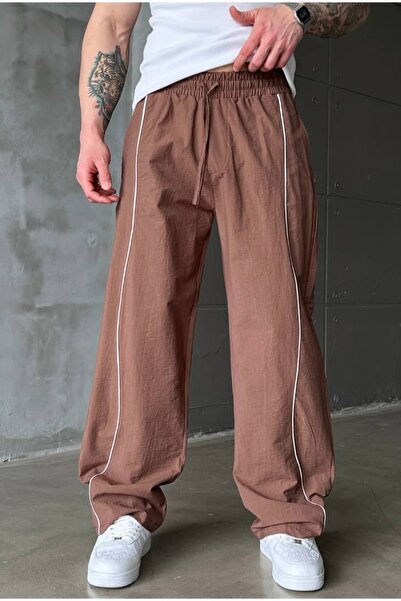 cezstudio Çizgili Premium Baggy Paraşüt Eşofman